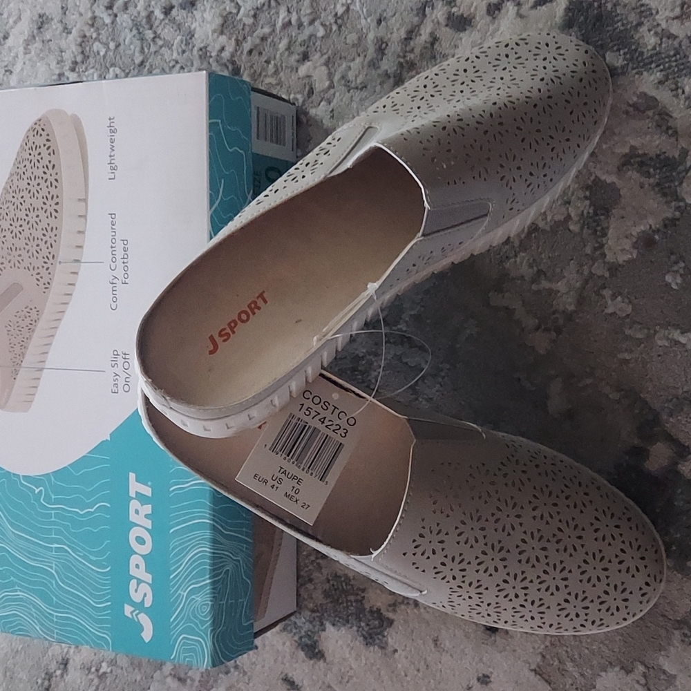 Jsport ladies floral mule slip on